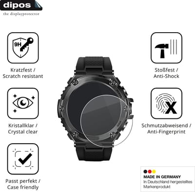 dipos – 2x Pantserfolie geschikt voor Stahlgear Titan Pro | 9H Screenprotector