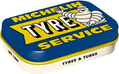mint box Michelin Tyre Service pepermuntdoosje 4 x 6 cm