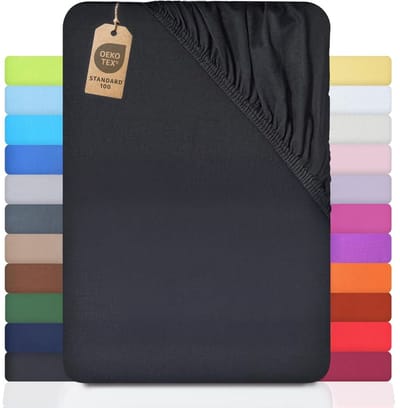 DailySupplies® Matrasovertrek 90x200 - Dekbedovertrek - Hoeslaken - Matrasbeschermer - Extra Zacht - Zwart