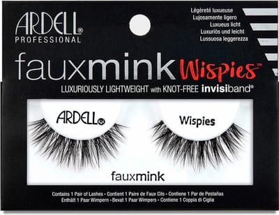 Ardell Faux Mink Wispies False Eyelashes Black 1 paar