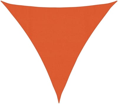 vidaXL Zonnezeil 160 g/m² 4x4x4 m HDPE oranje