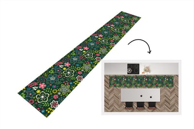 Keukenloper - Loper keuken - Bladeren - Patronen - Bloemen - 300x50 cm - Keukenloper vinyl
