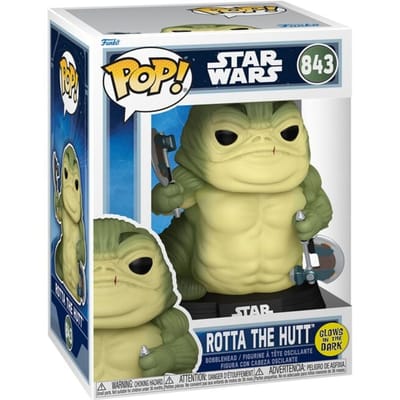 Star Wars The Mandalorian - Rotta the Huttlet (Glow-in-the-dark) vinylfiguur 843 Unisex Funko Pop! - Neutraal - Standard