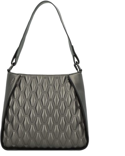 Gabor Schoudertas Benira Hobo Bag Metallic Grey Donkergrijs