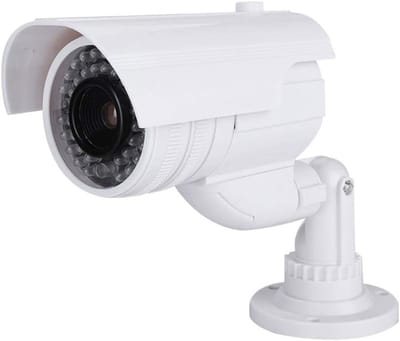 Valse Camera - Dummy Beveiliging - Buitengebruik - Knipperend LED - 10x10x10mm - Wit