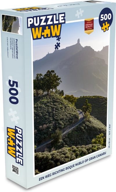 Puzzel Een weg richting Roque Nublo op Gran Canaria - Legpuzzel - Puzzel 500 stukjes