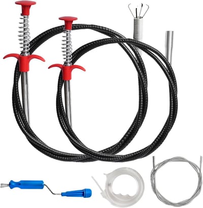 4x Flexibele Grijper voor Verstoppingen - Rioolontstopper met Klauw - 60cm tot 160cm