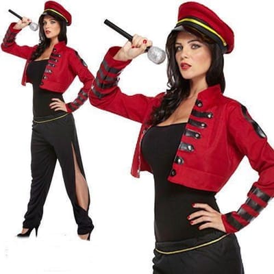 Verkoop.com Popster Kostuum - Rockstar zangeres verkleedkleding voor dames