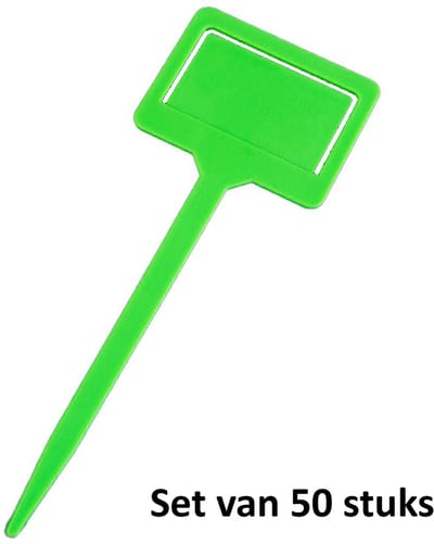 50 stuks - Plantenlabels - Plantenstekers Steeketiketten - Groen