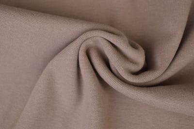 10 meter boordstof - Taupe - 92% katoen - 8% elastaan