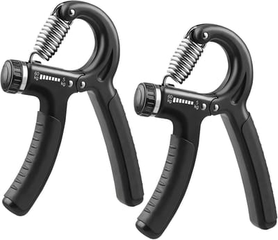 Thijox - Handtrainer Vingertrainer Onderarmtrainer 2 Stuks, Verstelbare Gripkrachttrainer 5-60 kg, Handtraining, Drukontlasting, Ideaal voor Krachttra