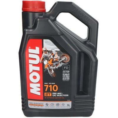 MOTUL 710 2T motorolie - 4L - voor tweetaktmotoren - geringe rookvorming