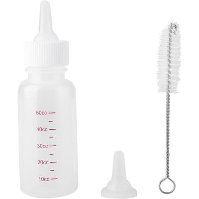 Hond Kat Melk Voeding Fles Puppy Kitten Pasgeboren Dier Verzorgingsset Huisdier Benodigdheid white