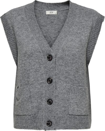JDY - JDYSUPER S/L V-NECK VEST KNT Dames Trui