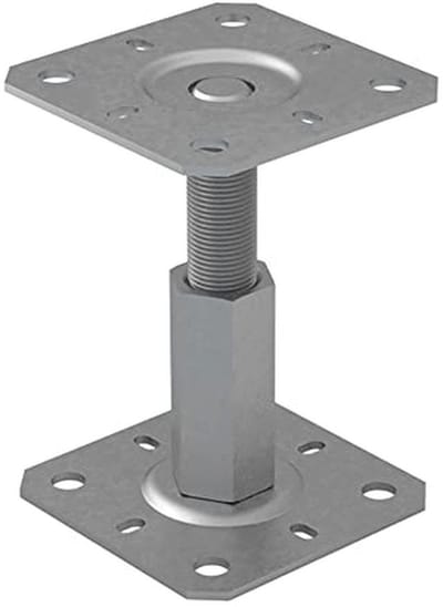 Verstelbare Gegalvaniseerde Post Base voor Pergola en Terras 100-150mm