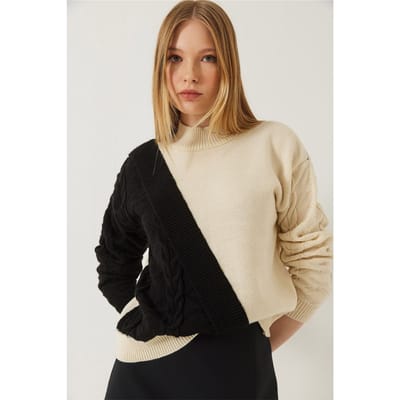 Patroon Half Col Ribbelsweater