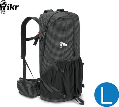 Hikr® Backpack 40 liter - Maat L - 45 liter - Wandelrugzak - Reisrugzak - Premium Lichtgewicht - Waterdicht - Trekkersrugzak - Trekrugzak - Heren & Dames - Trekking & reis rugzak - Rugtas 40L