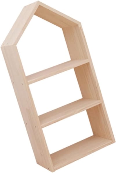 Speelgoed Opbergrek - Houten Plank - Kinderkamer Organiseren - Elegante Sterke Constructie - 30x38x20CM - Lichtbruin