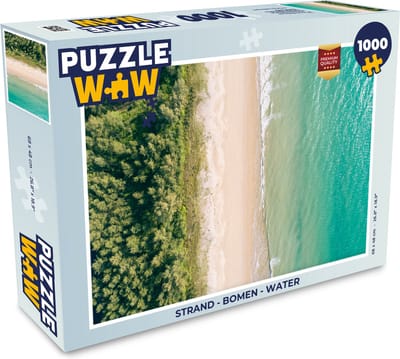 Puzzel Strand - Bomen - Water - Legpuzzel - Puzzel 1000 stukjes volwassenen