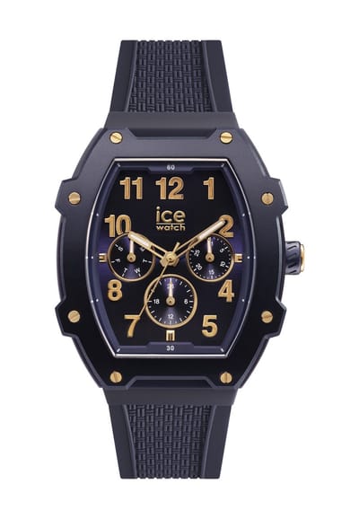 Ice Watch Ice Boliday - Gold Blue 023314 Horloge - Siliconen - Blauw - Ø 46 mm