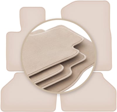 PREMIUM beige vloermatten voor: BMW X3 F25 SUV 2010-2017