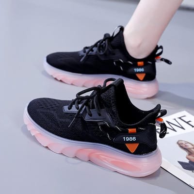 Koreaanse Versie van Feizhi Damesschoenen Lente en Zomer Nieuwe Studenten Sportschoenen Dames Ademende Fitness Hardlopen Casual Schoenen 40