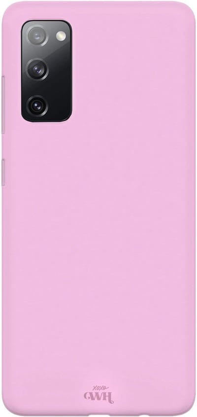 xoxo Wildhearts siliconen hoesje geschikt voor Samsung Galaxy S20 FE - Roze gekleurd hoesje - Pantone kleur - Backcover - verkrijgbaar in verschillende kleuren - Roze