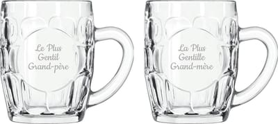 Bierpul gegraveerd - 55cl - Le Plus Gentil Grand-père & La Plus Gentille Grand-mère