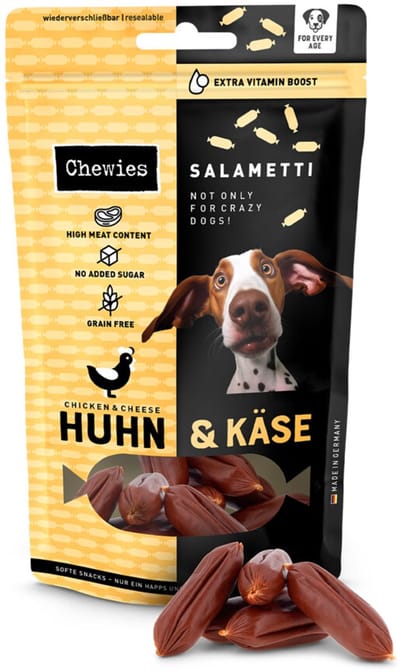 Chewies Salametti Hondensnack Kip & Kaas - 200 gr