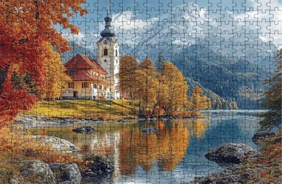 Legpuzzel Volwassenen - Houten Puzzel - Ontspannen Vrije Tijd - Hoge Kwaliteit Print - 90x60cm - Kleine stad