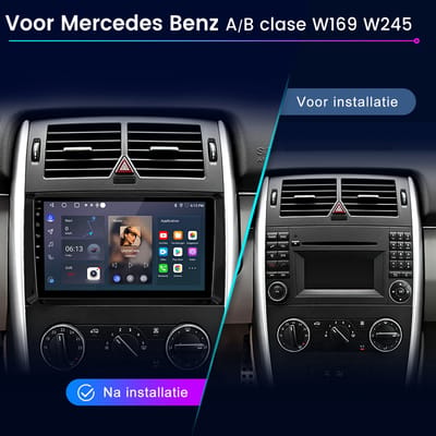 JUNSUN Autoradio - Geschikt voor Benz A/B Klasse Sprinter Viano VW Crafter, - Android 15 - 2GB+64GB - Draadloos Carplay & Android Auto - GPS Navi & SWC & Bluetooth & Wifi & DSP