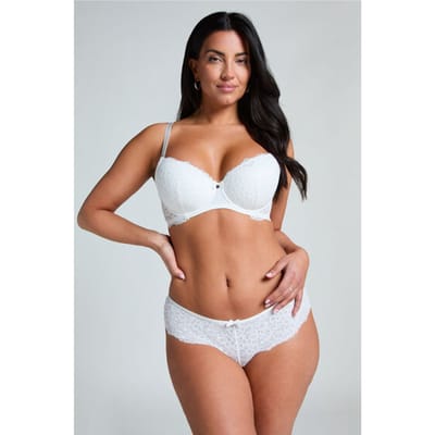 Hunkemöller Dames Lingerie Brazilian Marine - Wit - maat XS