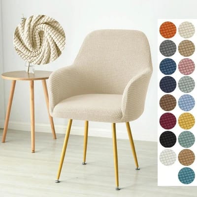 Hoge Stoelhoes Stretch Spandex Poolvlies Eetkamerstoelhoes Stoelhoes Keukenstoelhoes voor el Huisfeest 1pc Chair Cover