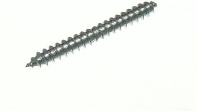 Dakschroeven - Dubbel geëindigd - Hout verbinden - Helder verzinkt staal - 3 x 5/16 inch - Metallic