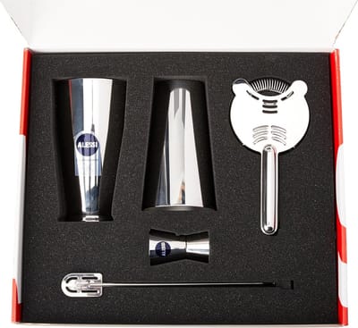 Set Shaker Boston INOX, glas, roestvrij staal 18/10, meerkleurig, One Size