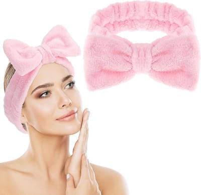 Absorberende Haarband voor Gezichtsreiniging - Zachte Koraalfleece, Ideaal voor Make-up en Gezichtszorg