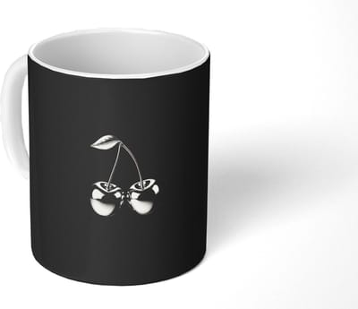 Mok - Koffiemok - Kers - Luxueus - Metallic - Mokken - 350 ML - Beker - Koffiemokken - Theemok