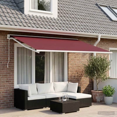 vidaXL - Vervangingsdoek - voor - zonnescherm - Bordeauxrood - 300 - x - 200 - cm