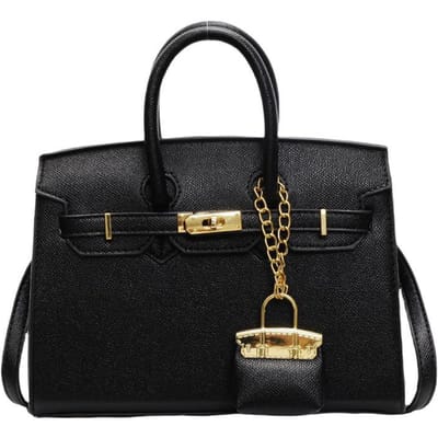Sac à main Sac pour femme Nouveau sac Polyvalent Grande capacité Sac à bandoulière pour femme no pendant noir