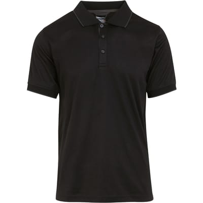 Regatta Heren Navigate Poloshirt met Korte Mouwen (Zwart/Seal Grijs)