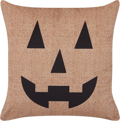 SEBES - Sierkussen - Beige - 45 x 45 cm - Fluweel