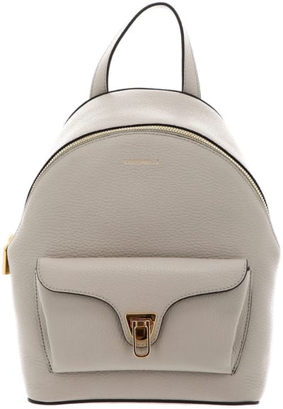 COCCINELLE Leren vrijetijdsrugzak Beat Generatio Backpack Eucalipto Lichtgrijs