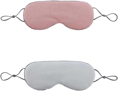 Slaapmasker - Oogmasker - Betere Slaap - Verstelbare Band - 3 Stuks - Roze