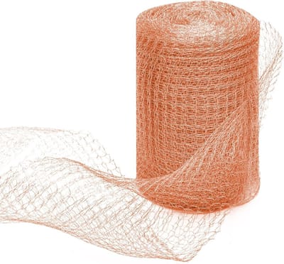 Koper Draad Gaas voor Slakkenbescherming, Dubbele Laag, Tuinnet, 12.7 cm x 10 m, Weerbestendig en Duurzaam