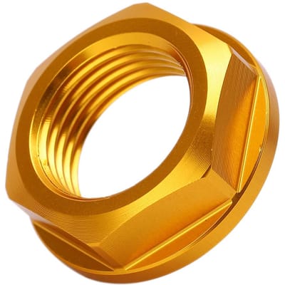 Motorfiets Voorwiel Asmoer M18x1.5 Aluminium Vervanging voor KAWASAKI KLX450R 08?19Groen goud