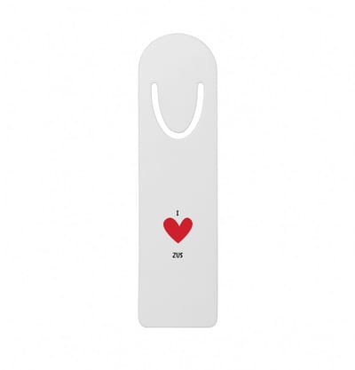 Hacebo® - Ik hou van mijn zus metalen boekenlegger - Zus - de liefste zus - cadeau voor je zus - familie - hartje - love Bladwijzer boekenleggers - 12.7 cm x 3.2cm