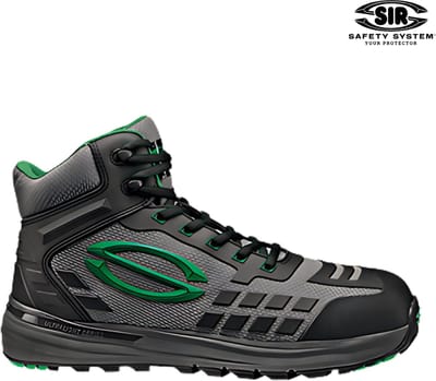 SIR SAFETY CAMBERRA WR Veiligheidsschoenen S7S HEREN Werkschoen Zwart - Glasvezel Neus en Composiet Tussenzool - Antislip SR - Waterdicht