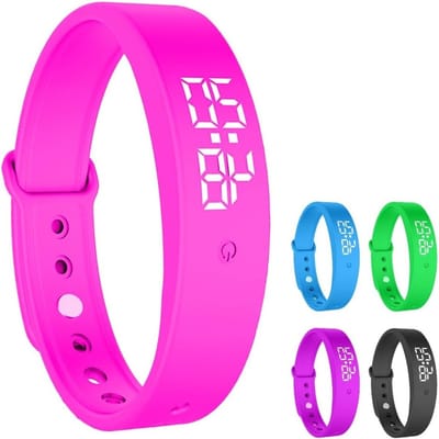 Vibrerende Alarmherinneringshorloge voor Potty Training, Drinkherinneringen en Medicijnherinneringen - Stijlvolle Roze Armband met Stille Trillingen
