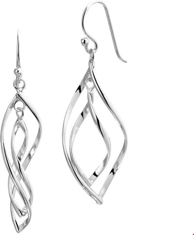 Huiscollectie Oorhangers Zilver Gerhodineerd Glanzend 50 mm x 16 mm