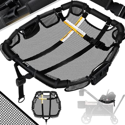Universeel Babyzitje voor Bolderkar - Opzetstuk voor Buggy en Wandelwagen - Zwart